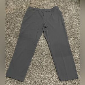New Dennis Basso Gray High Waisted Business Casual Pants With Pockets L